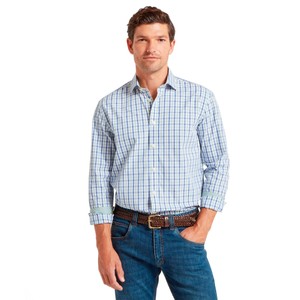 Schoffel Schoffel Hebden Tailored Shirt in Mist Blue/Vintage Indigo