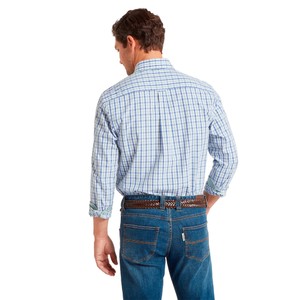 Schoffel Schoffel Hebden Tailored Shirt in Mist Blue/Vintage Indigo