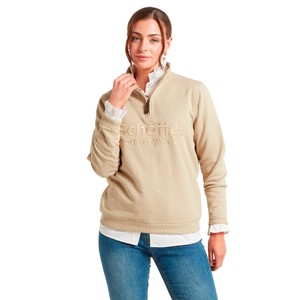 Schoffel Schoffel St Issey 1/4 Zip Sweatshirt in Cobblestone