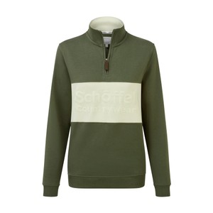 Schoffel Schoffel St Agnes 1/4 Zip Sweatshirt in Beetle Green