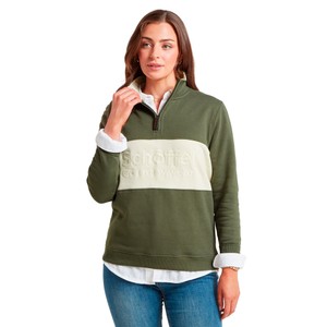Schoffel Schoffel St Agnes 1/4 Zip Sweatshirt in Beetle Green
