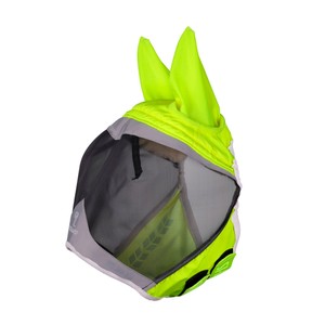 Shires Shires FlyGuard Pro Hi-Viz Fine Mesh Fly Mask with Ears in Yellow
