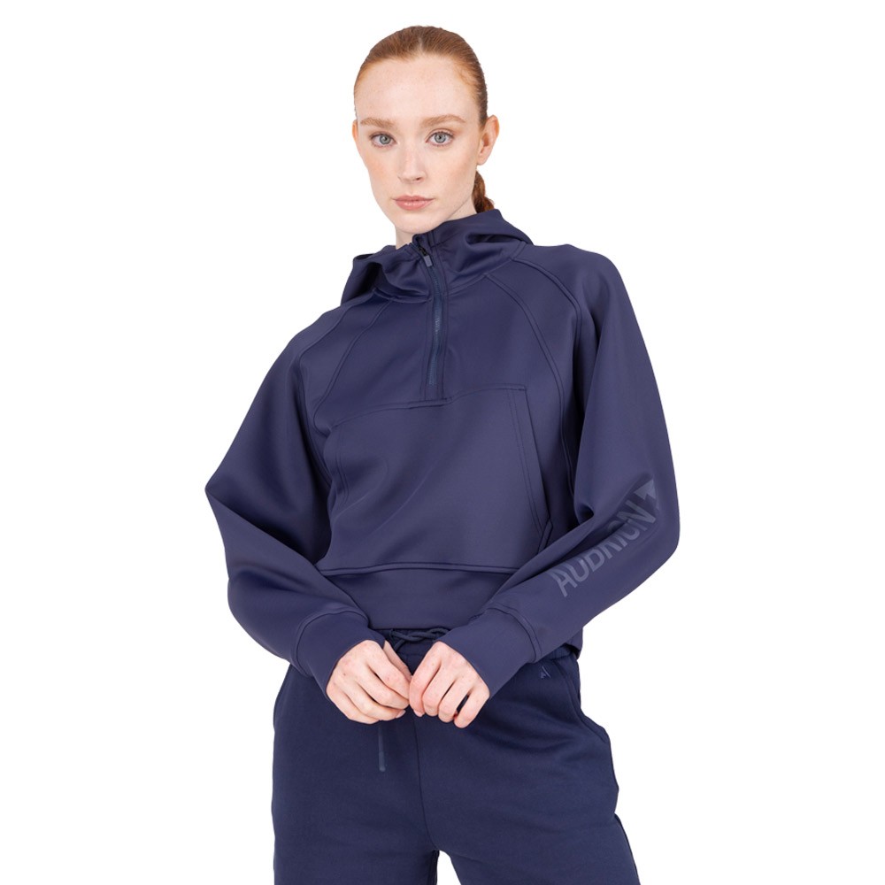 Shires Shires Aubrion React Quarter Zip Hoodie in Midnight