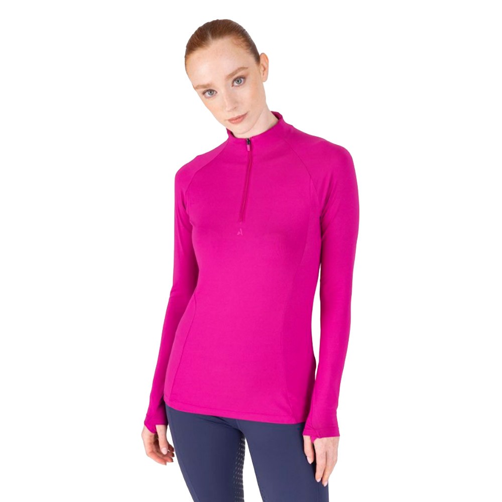 Shires Shires Aubrion React Long Sleeve Base Layer in Fuchsia