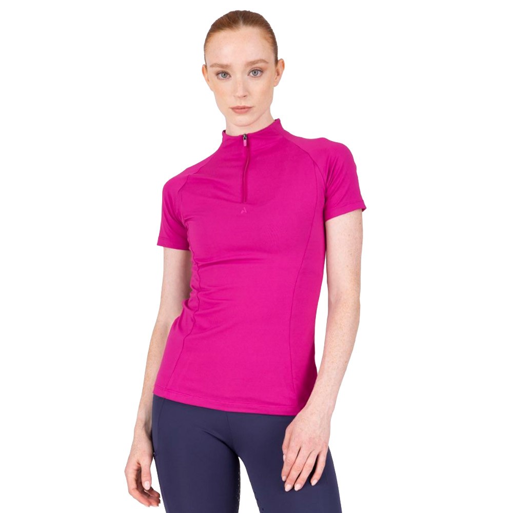 Shires Shires Aubrion React Short Sleeve Base Layer in Fuchsia