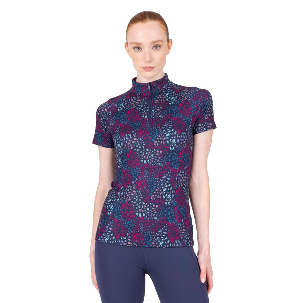 Shires Shires Aubrion React Short Sleeve Base Layer in Petal