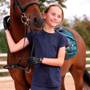 Shires Shires Aubrion React Young Rider Tech T-Shirt in Midnight
