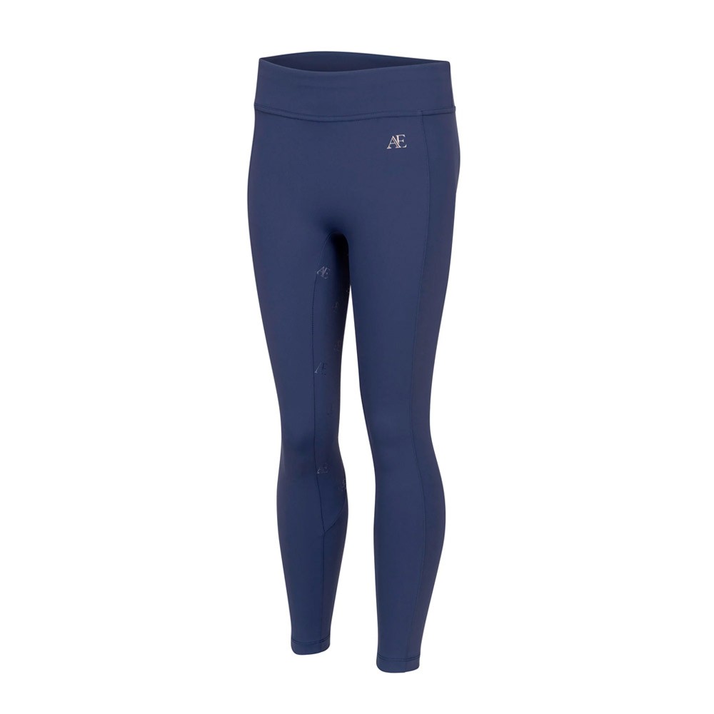 Shires Aubrion Equestrian Young Rider Riding Tights in Midnight