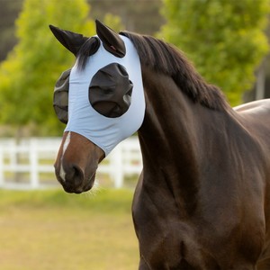 LeMieux LeMieux Bug Relief Half Fly Mask in Powder Blue