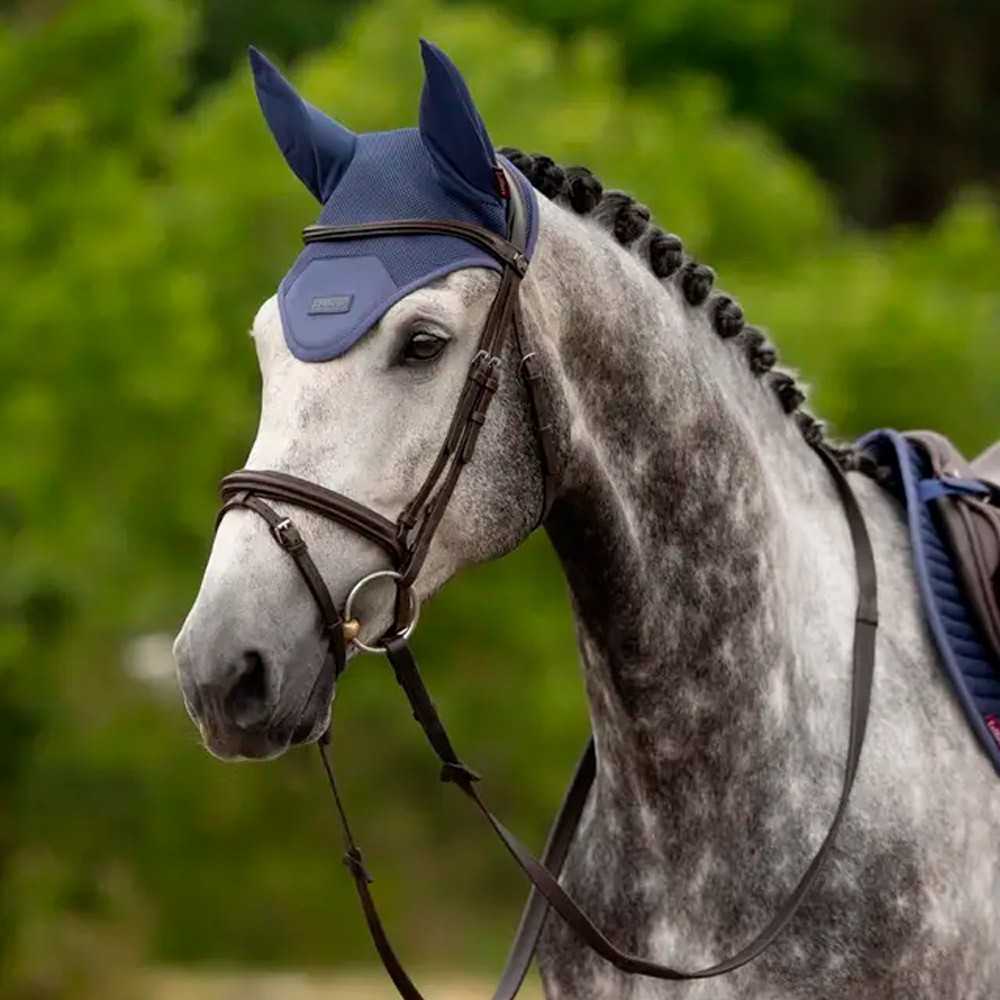 LeMieux Air Tek Mesh Fly Hood Blue