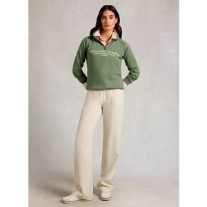 Holland Cooper Holland Cooper Sporting Goods Zip Henley in Sage