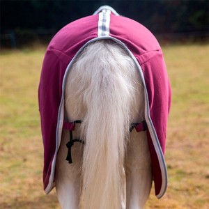 Gallop Gallop Ponie Jersey Cooler in Burgundy/White/Grey