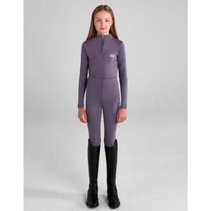 Aztec Diamond Aztec Diamond Young Rider Leggings Full Seat Riding Tights in Amethyst