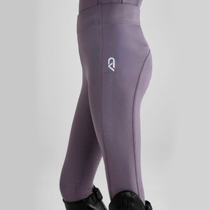 Aztec Diamond Aztec Diamond Young Rider Leggings Full Seat Riding Tights in Amethyst