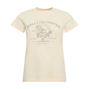 Holland Cooper Holland Cooper Ivy League Tee in Ecru