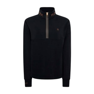 Holland Cooper Holland Cooper Windsor Quarter Zip Sweat in Black