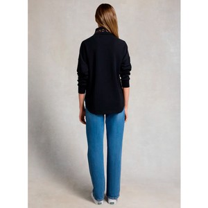 Holland Cooper Holland Cooper Windsor Quarter Zip Sweat in Black