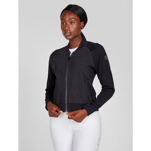 Pikeur Pikeur Selection Rhinestone Hybrid Knit Blouson Jacket (1325) in Black