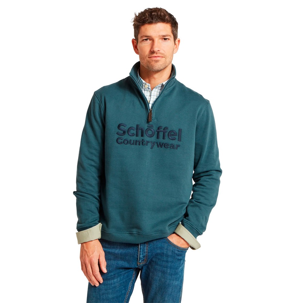 Schoffel Bude 1/4 Zip Sweatshirt Blue