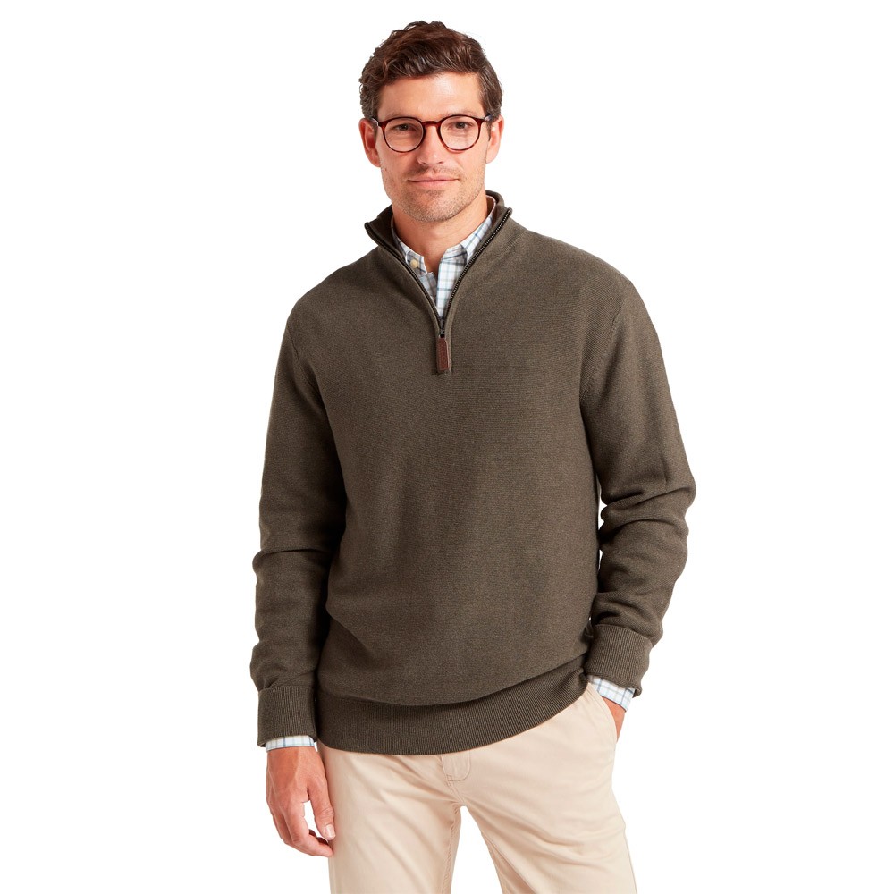 Schoffel Porthleven 1/4 Zip Jumper Green