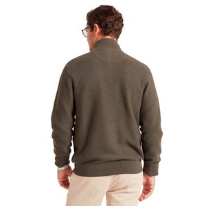 Schoffel Schoffel Porthleven 1/4 Zip Jumper in Beetle Green