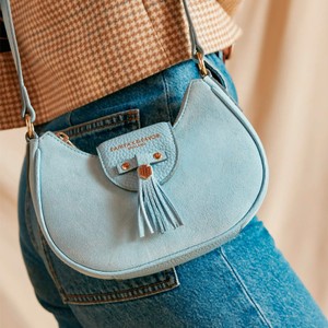 Fairfax & Favor Fairfax & Favor Micro Windsor Cross Body Bag in Sky Blue
