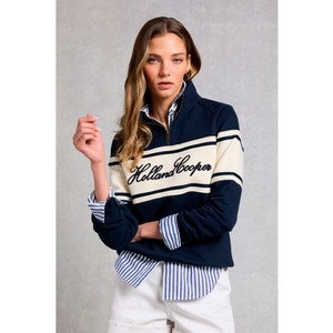Holland Cooper Holland Cooper Signature Quarter Zip Sweat in Ink Navy