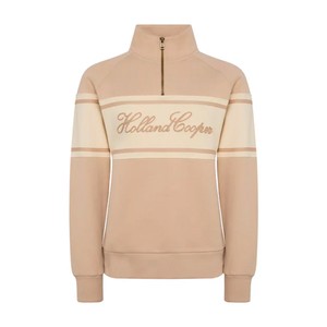 Holland Cooper Holland Cooper Signature Quarter Zip Sweat in Stone