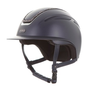 Evoke Evoke Callisto Wide Peak Crystal Frame Riding Hat 56-58cm 