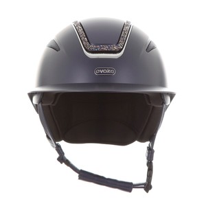 Evoke Evoke Callisto Wide Peak Crystal Frame Riding Hat 56-58cm 