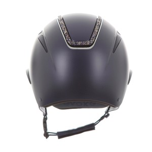 Evoke Evoke Callisto Wide Peak Crystal Frame Riding Hat 56-58cm 