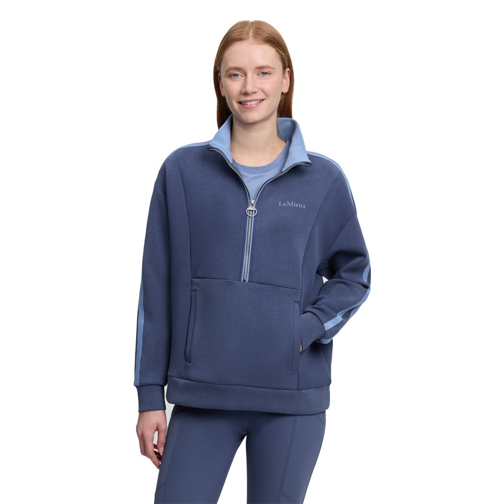 LeMieux Connie Half Zip Sweatshirt Blue