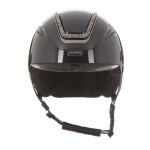 Evoke Evoke Callisto Classic Peak Crystal Frame Riding Hat 
