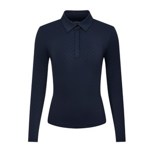 LeMieux LeMieux Sarah Shirt Base Layer in Navy Patterned