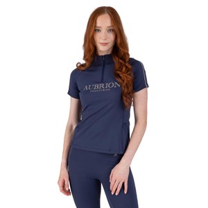 Shires Shires Aubrion Equestrian Short Sleeve Base Layer in Midnight