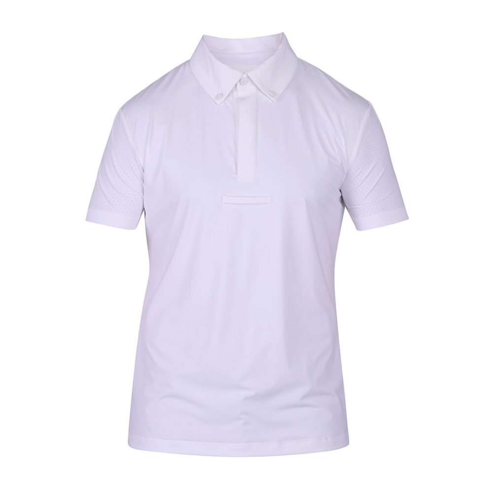 Shires Aubrion Optima Men's MX Zip Show Shirt White