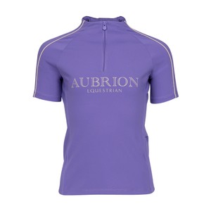 Shires Shires Aubrion Equestrian Young Rider Short Sleeve Base Layer in Heather