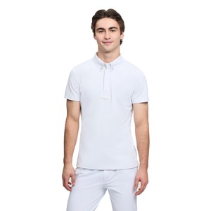 LeMieux LeMieux Mens Short Sleeve Competition Shirt in White