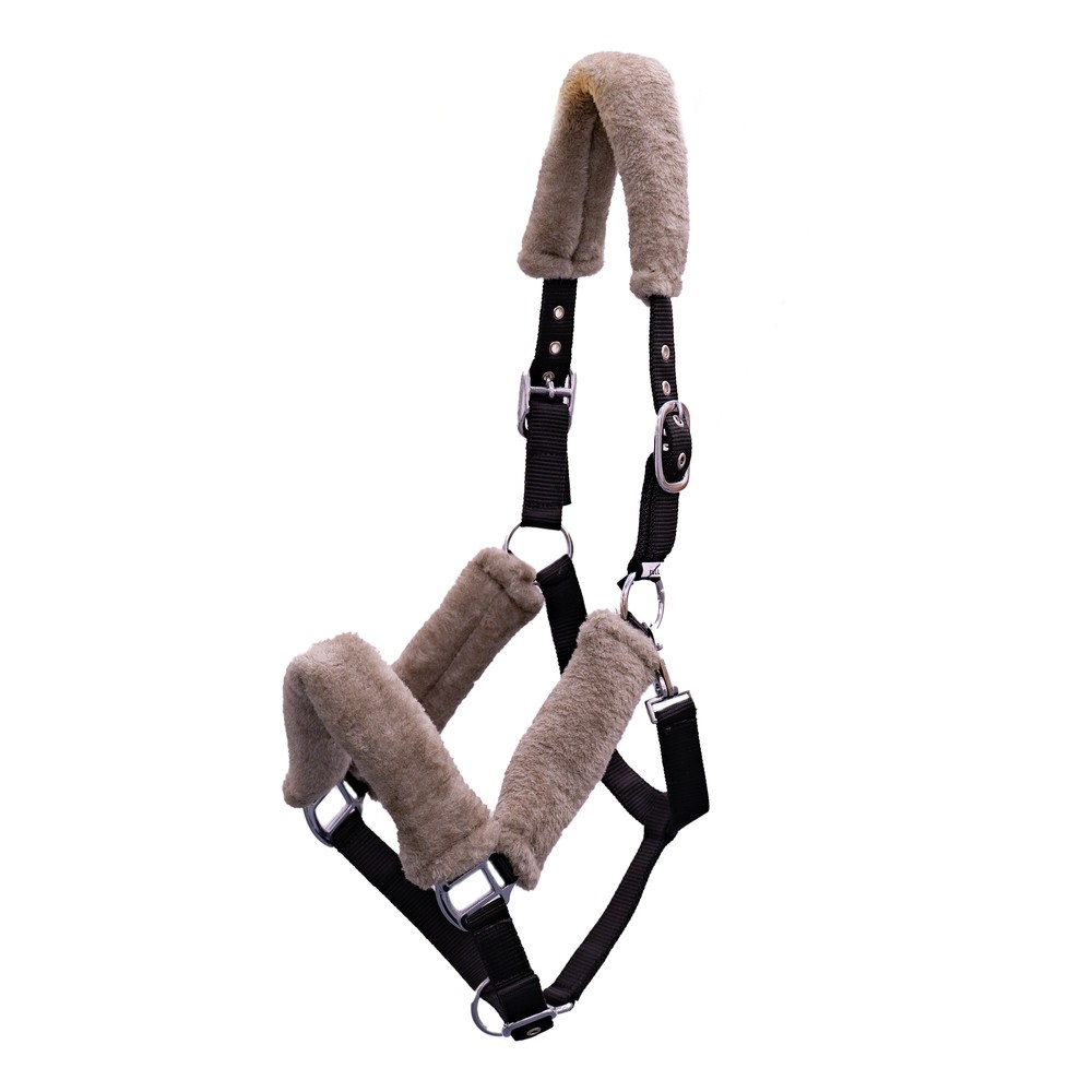 Houghton Country Houghton Country Nylon Faux Fur Headcollar in Black