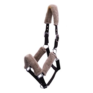 Houghton Country Houghton Country Nylon Faux Fur Headcollar in Black