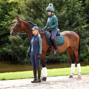 Shires Shires Aubrion Equestrian Quarter Zip Fleece in Thyme