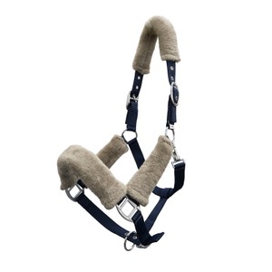 Houghton Country Houghton Country Nylon Faux Fur Headcollar in Navy