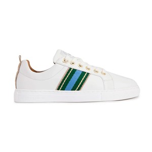 Fairfax & Favor Fairfax & Favor Boston Trainer in White/Clover/Sky