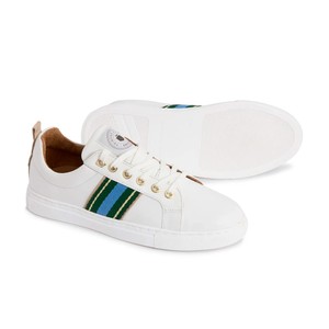 Fairfax & Favor Fairfax & Favor Boston Trainer in White/Clover/Sky