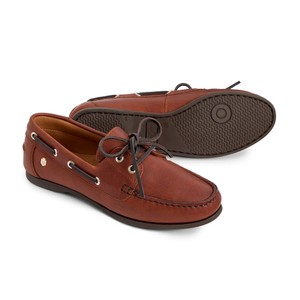 Fairfax & Favor Fairfax & Favor Salcombe Deck Shoe in Tan Leather