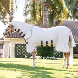 Horseware Amigo Pony Ripstop Hoody Fly Sheet in Silver/Lime