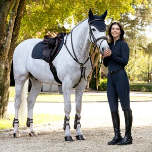 LeMieux LeMieux Brilliance Close Contact Square Saddle Pad in Navy