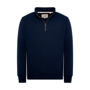 Holland Cooper Holland Cooper Mens Quarter Zip Sweat in Ink Navy