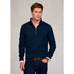 Holland Cooper Holland Cooper Mens Quarter Zip Sweat in Ink Navy