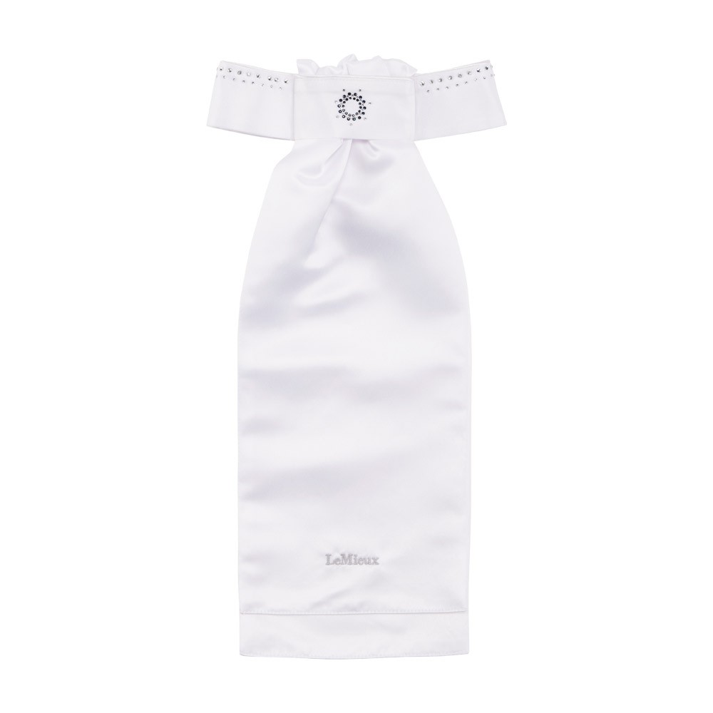 LeMieux LeMieux Brillance Stock in White/Navy